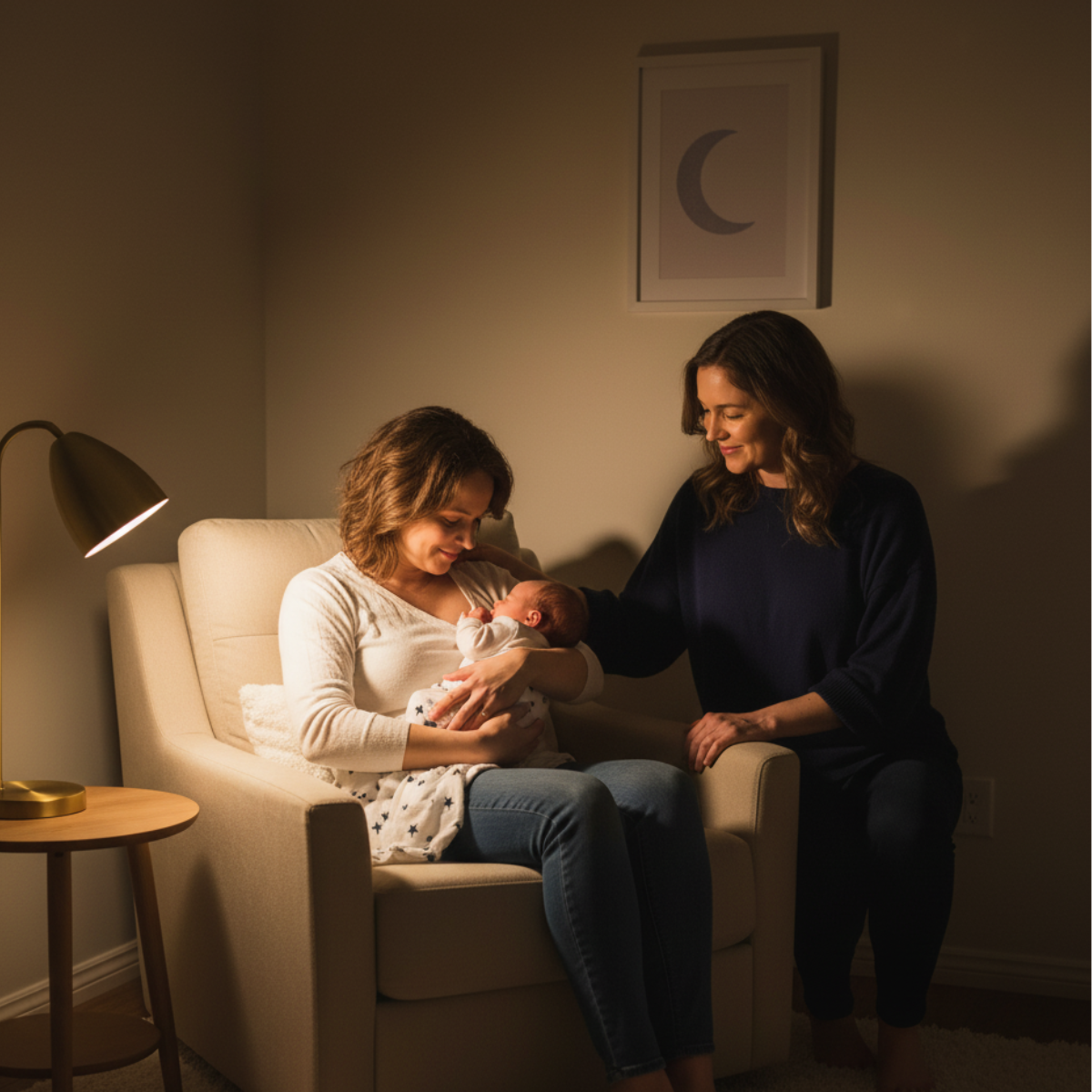 Overnight doula support